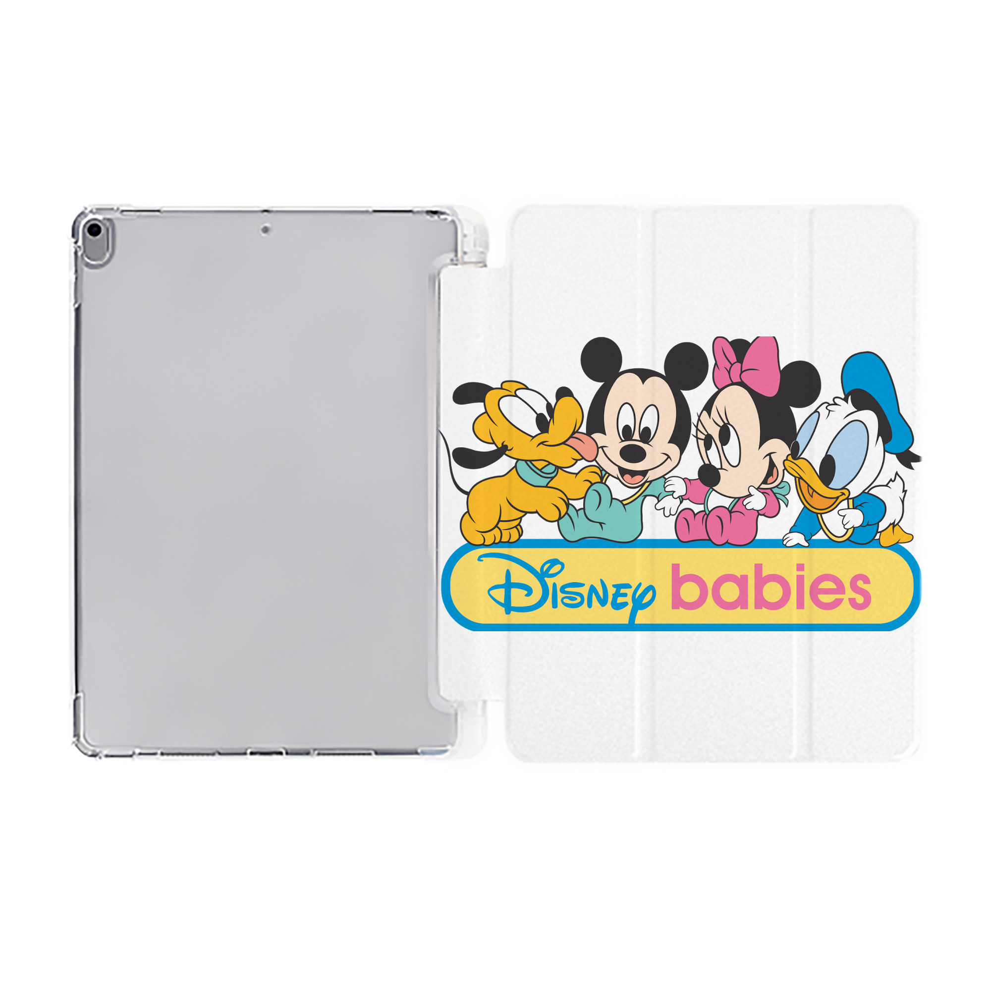 ミッキーマウス Mickey Mouse IPad ケース ペン収納付き 三つ折りスタンド PUレザー×シリコン 対応機種9.5/10.5/10.9インチ
